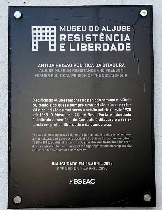 Antiga Priso Poltica / Former Political Prison Marker image. Click for full size.