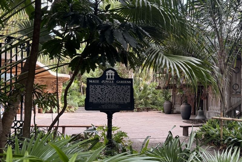 McKee Jungle Gardens Marker. Click for full size. McKee Jungle Gardens Marker image. Click for full size.