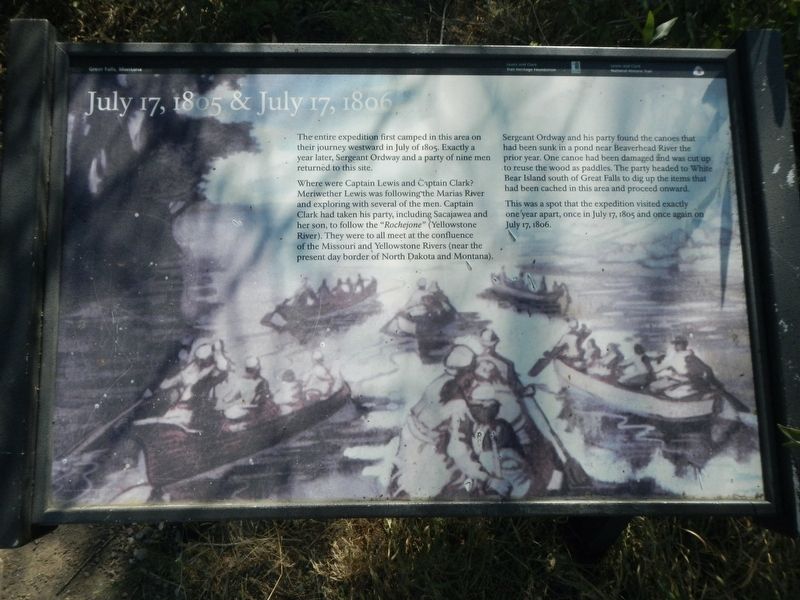 July 17, 1805 & July 17, 1806 Marker image. Click for full size.