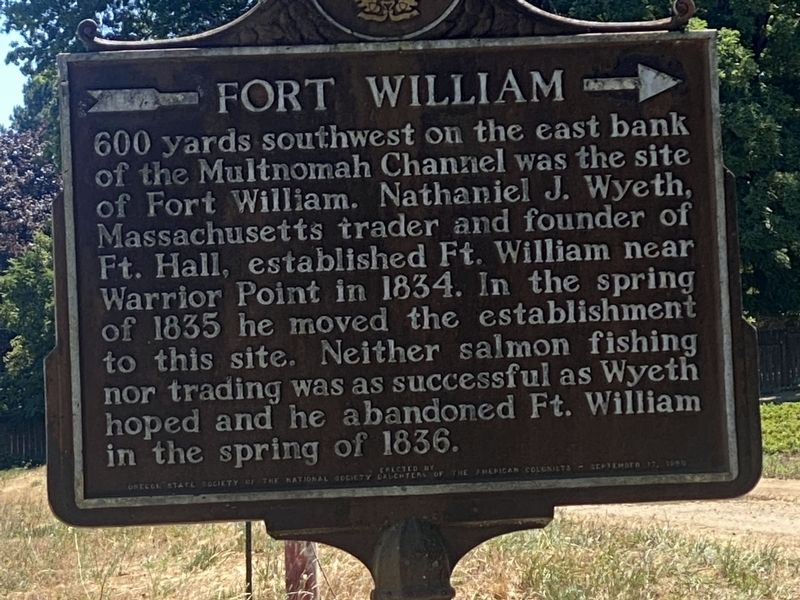 Fort William Marker. Click for full size. Fort William Marker image. Click for full size.