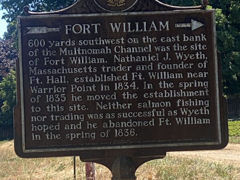 Fort William Marker image. Click for full size.