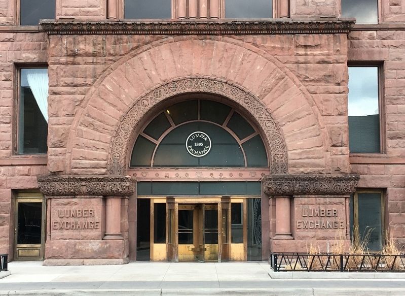 Lumber Exchange Building Marker. Click for full size. Lumber Exchange Building Marker image. Click for full size.