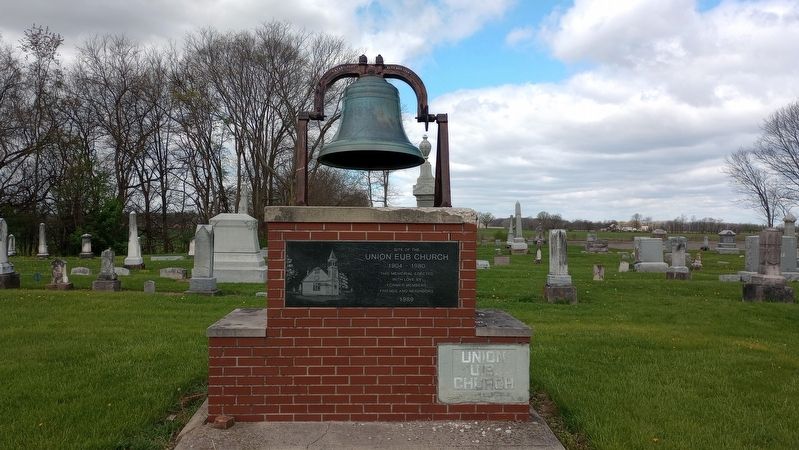 Site of the Union EUB Church Marker. Click for full size. Site of the Union EUB Church Marker image. Click for full size.