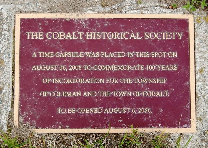 Centennial Time Capsule Marker image. Click for full size.