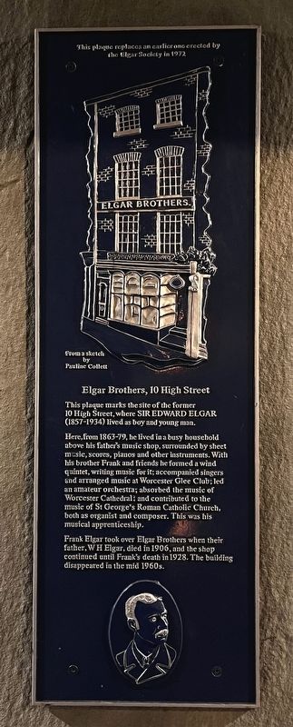 Elgar Brothers, 10 High Street Marker image. Click for full size.