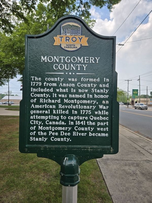 Montgomery County Marker. Click for full size. Montgomery County Marker image. Click for full size.