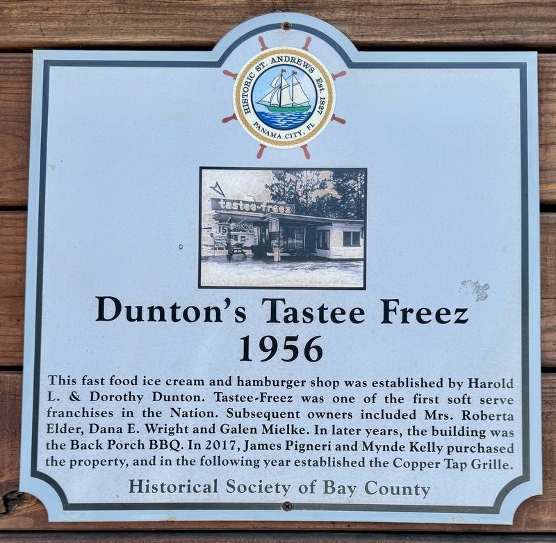 Duntons Tastee Freez Marker image. Click for full size.