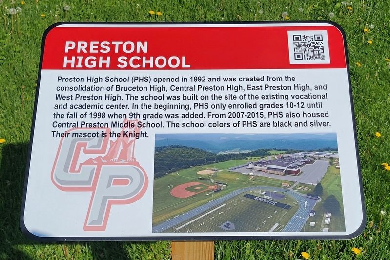 Preston High School Marker image. Click for full size.