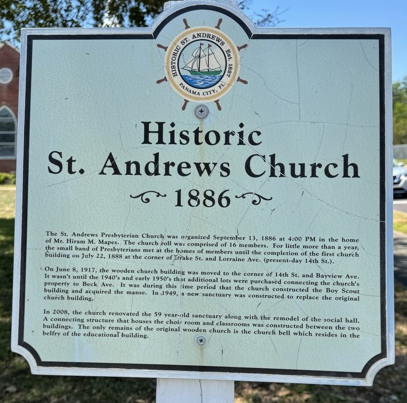 Historic St. Andrews Church Marker image. Click for full size.