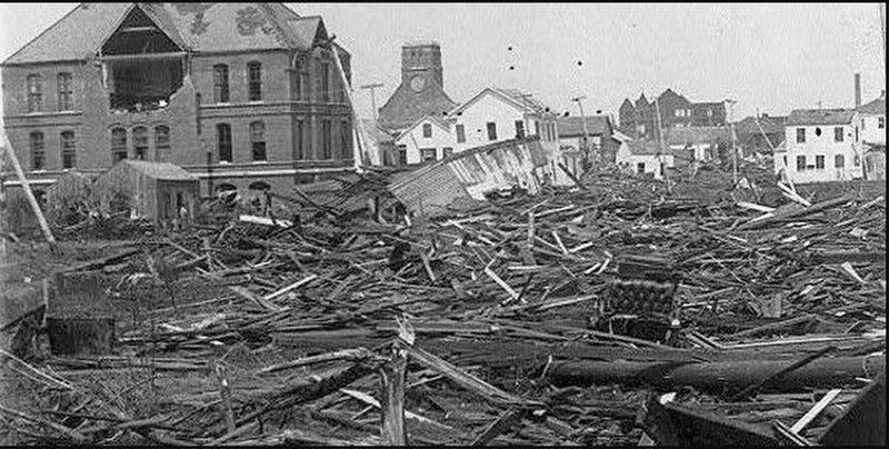 1900 Galveston Hurricane Aftermath image. Click for full size.
