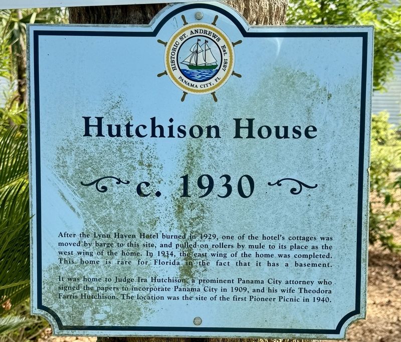 Hutchison House Marker. Click for full size. Hutchison House Marker image. Click for full size.