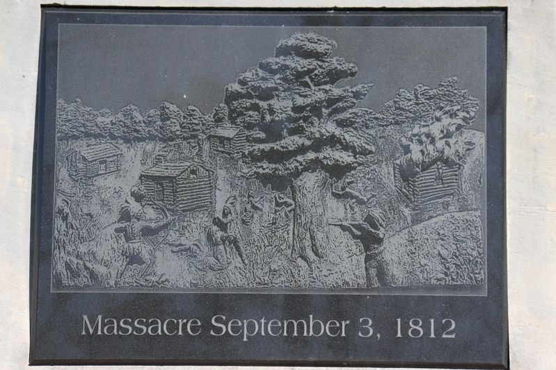 Massacre September 3, 1812 Marker image. Click for full size.