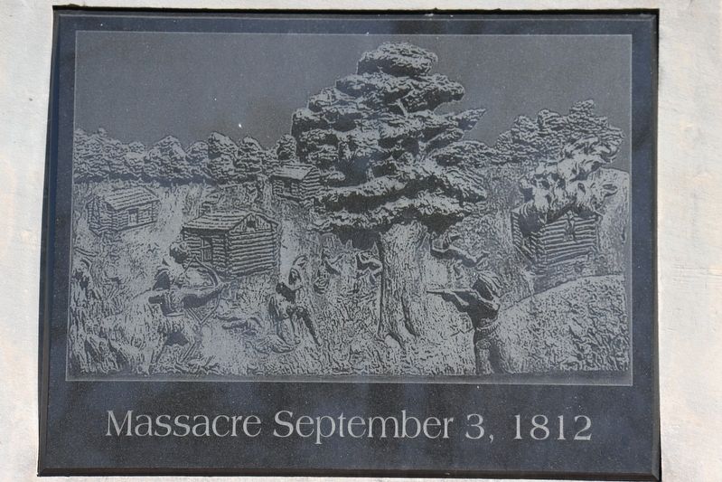 Massacre September 3, 1812 Marker. Click for full size. Massacre September 3, 1812 Marker image. Click for full size.
