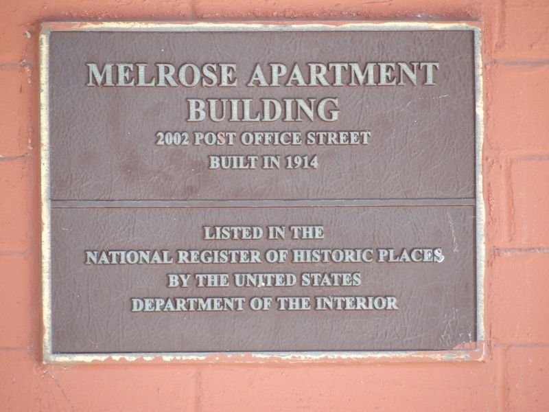 Melrose Apartment Building Marker image. Click for full size.