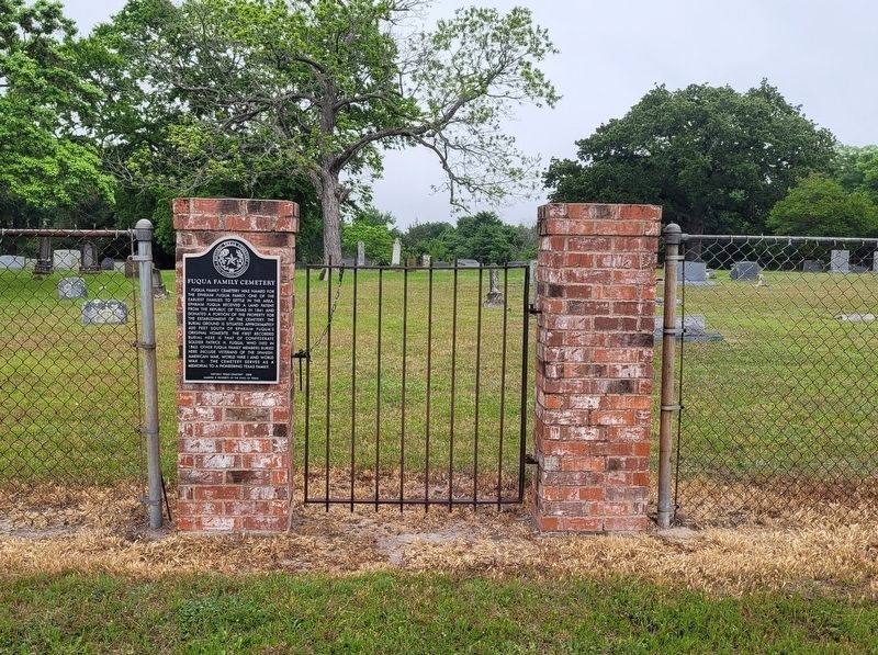 The entrance to the Fuqua Family Cemetery and Marker image. Click for full size.