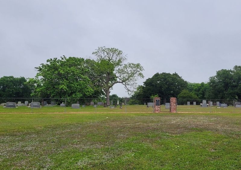 The view of the Fuqua Family Cemetery and Marker from the road image. Click for full size.