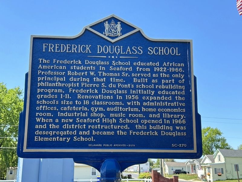 Frederick Douglass School Marker image. Click for full size.