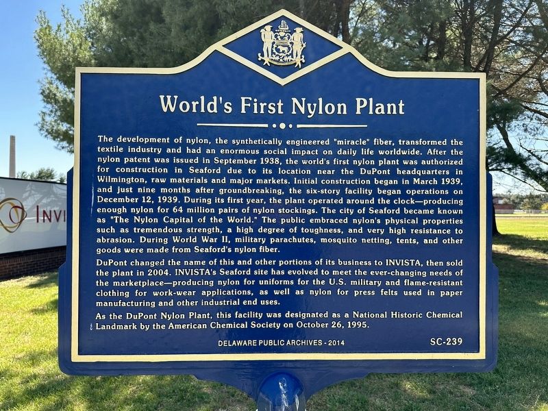 World's First Nylon Plant Marker image. Click for full size.