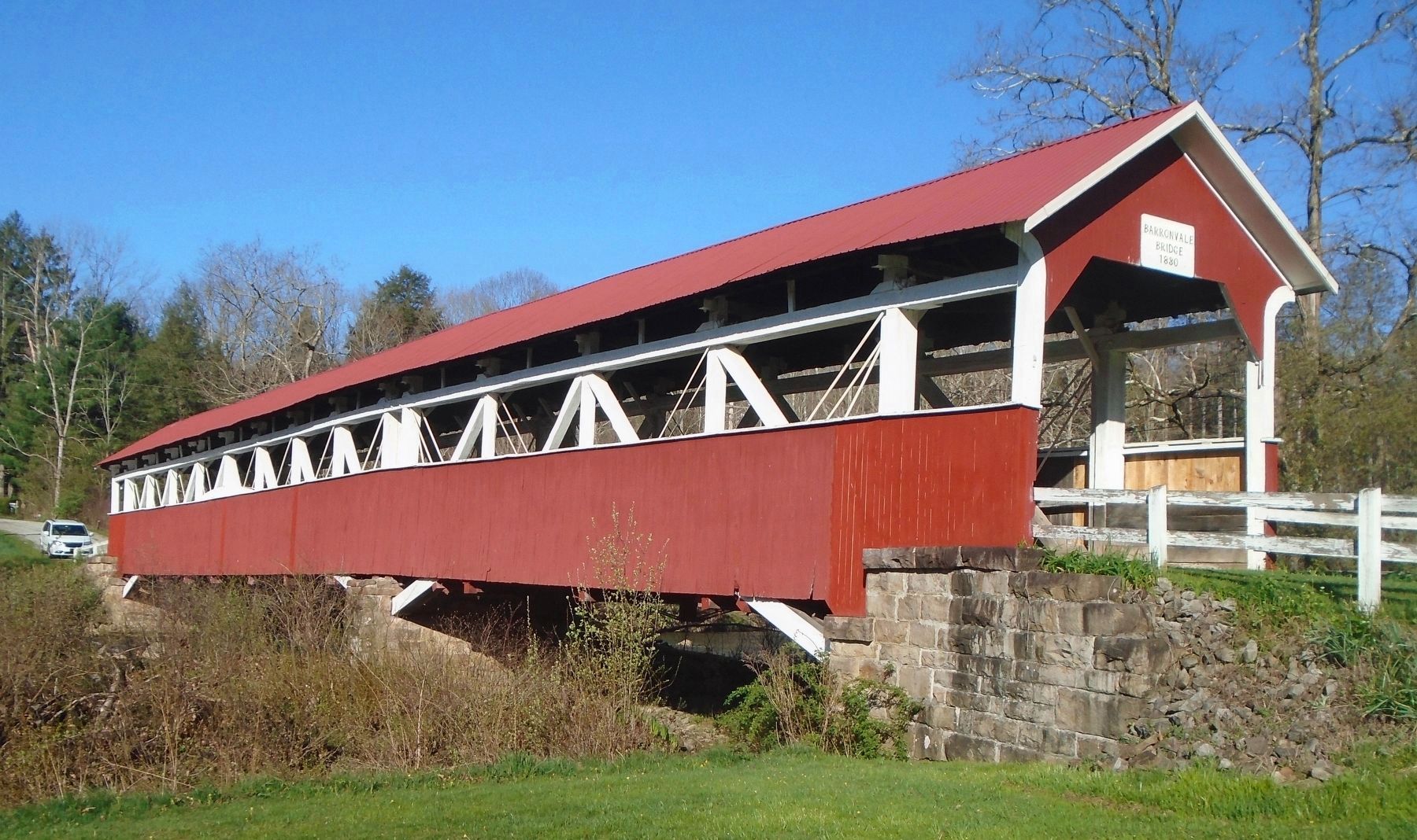 Barronvale Covered Bridge. Click for full size. Barronvale Covered Bridge image. Click for full size.
