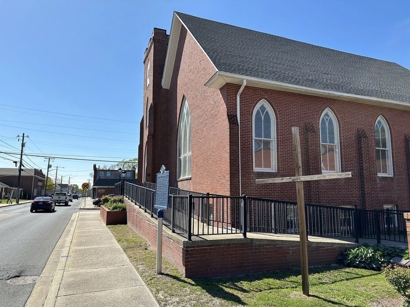 St. Stephen's United Methodist Church Marker wide view. Click for full size. St. Stephen's United Methodist Church Marker wide view image. Click for full size.