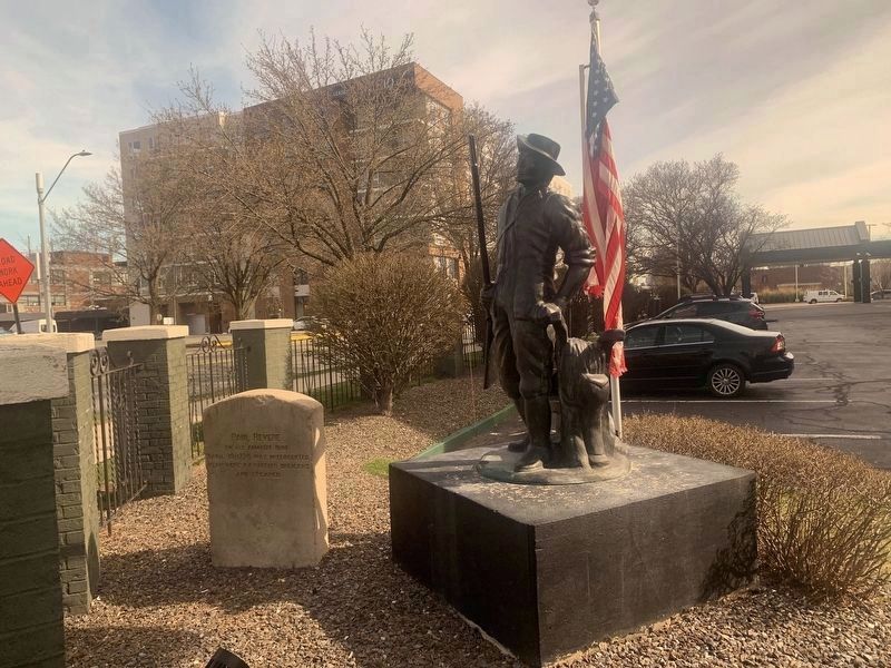 Paul Revere Marker and Statue. Click for full size. Paul Revere Marker and Statue image. Click for full size.