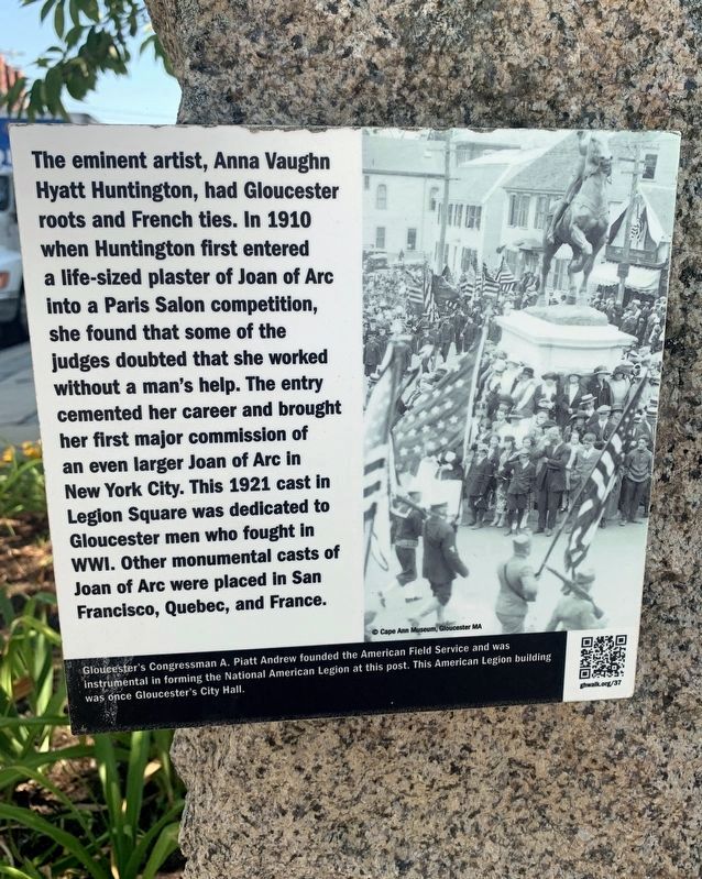 Anna Vaughn Hyatt Huntington Marker image. Click for full size.