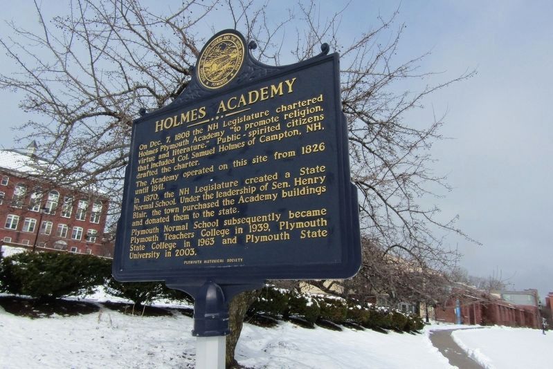 Holmes Academy Marker. Click for full size. Holmes Academy Marker image. Click for full size.