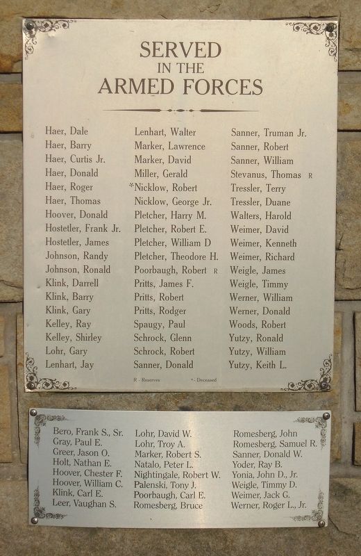 Veterans Memorial Marker. Click for full size. Veterans Memorial Marker image. Click for full size.