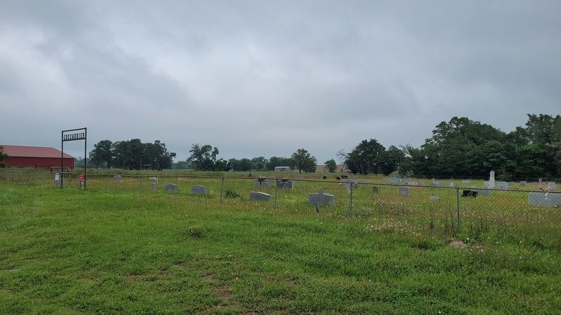 The view of the Greenbrier Cemetery from the road image. Click for full size.
