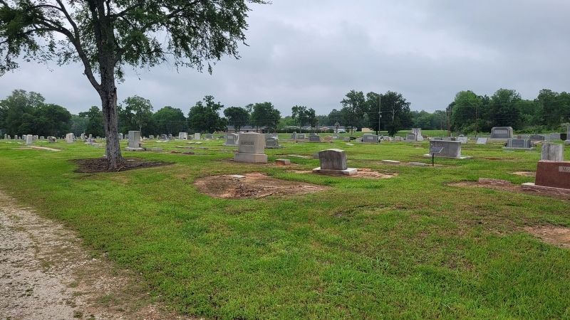 The view of the John Gordon Beasley, Sr. Marker in the Evergreen Memorial Cemetery image. Click for full size.