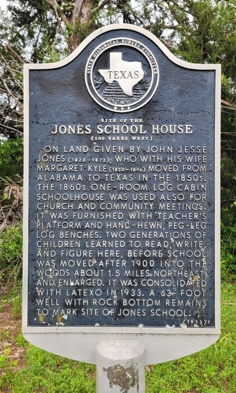 Site of the Jones School House Marker image. Click for full size.