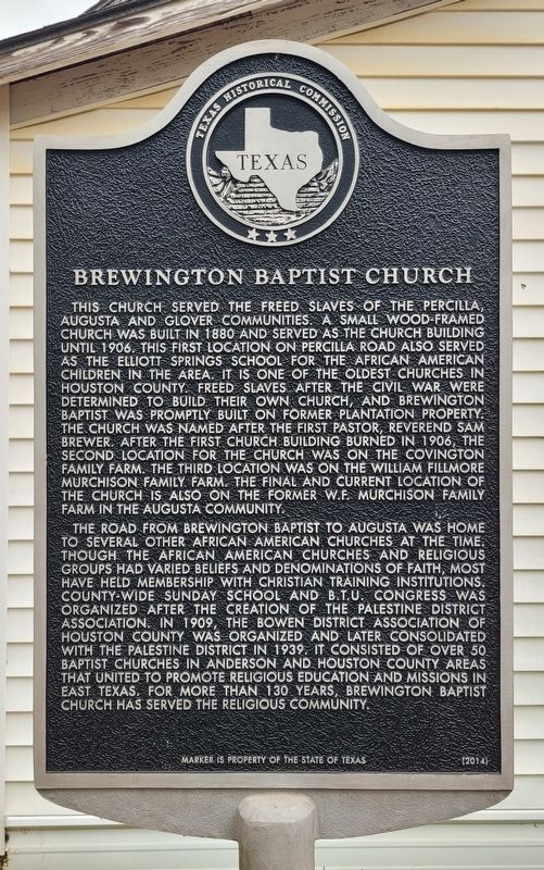 Brewington Baptist Church Marker image. Click for full size.