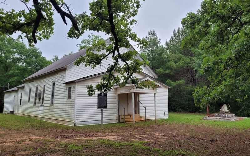 The Brewington Baptist Church and Marker image. Click for full size.