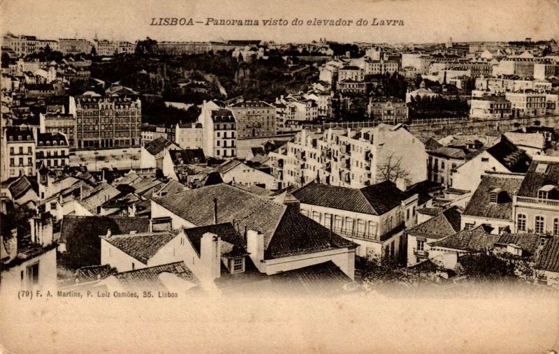 Historic panoramic view from the upper endpoint of the funicular route image. Click for full size.