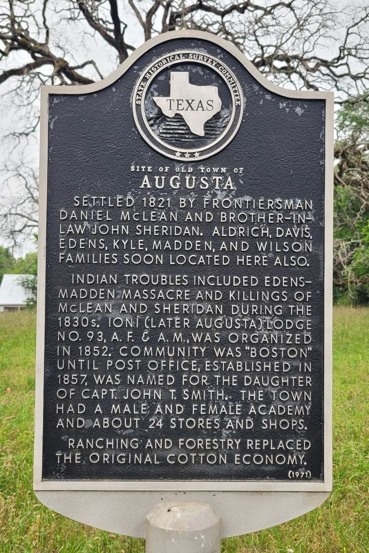 Site of Old Town of Augusta Marker image. Click for full size.