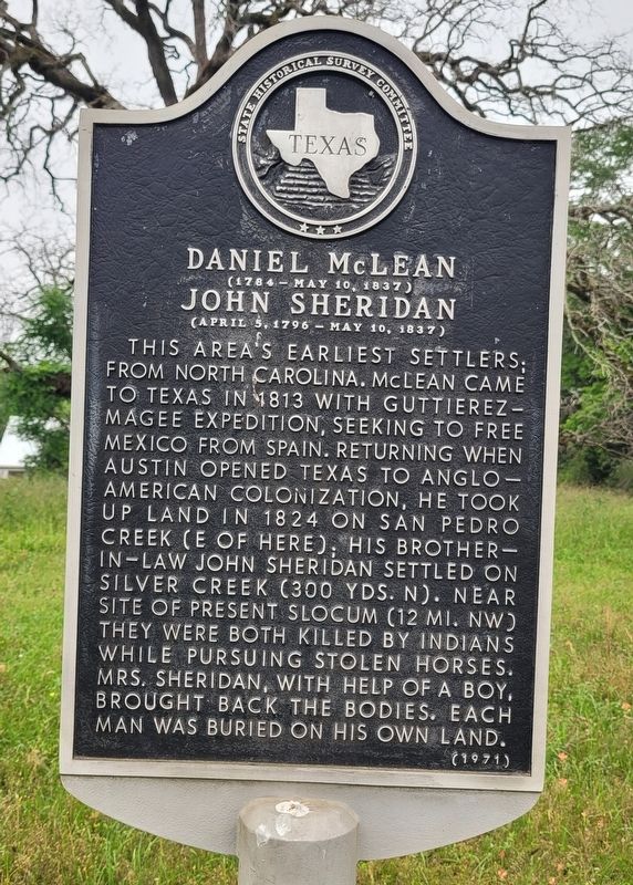 Daniel Mclean (1784 - May 10, 1837) Marker image. Click for full size.
