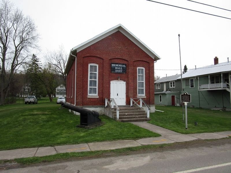 G.A.R. Memorial Hall and Marker. Click for full size. G.A.R. Memorial Hall and Marker image. Click for full size.