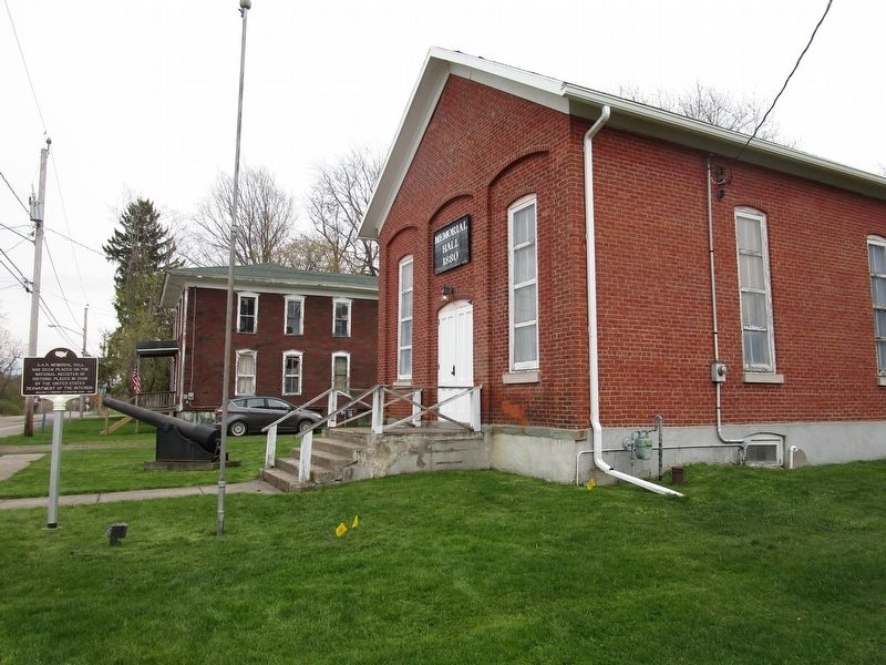G.A.R. Memorial Hall and Marker. Click for full size. G.A.R. Memorial Hall and Marker image. Click for full size.