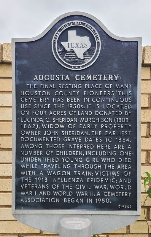 Augusta Cemetery Marker image. Click for full size.
