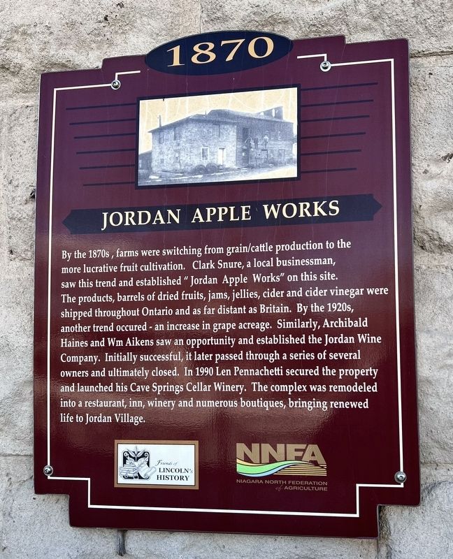 Jordan Apple Works Marker image. Click for full size.