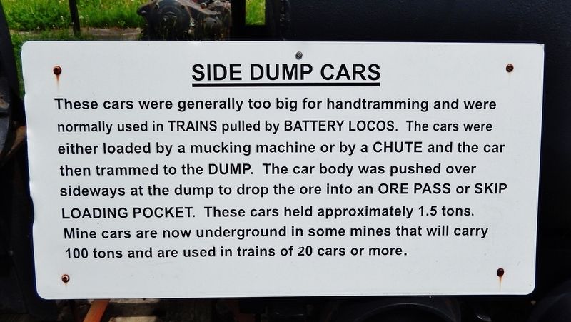Side Dump Cars Marker image. Click for full size.