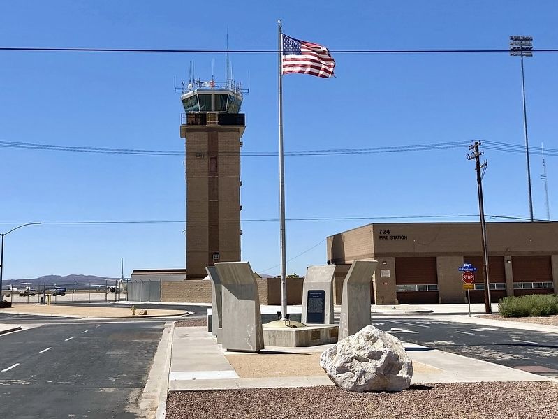 George AFB Markers and Control Tower image. Click for full size.