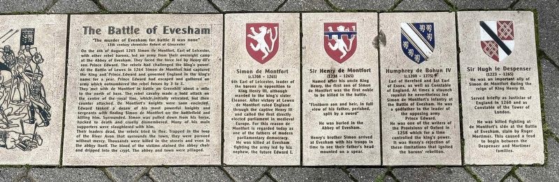 The Battle of Evesham Marker. Click for full size. The Battle of Evesham Marker image. Click for full size.