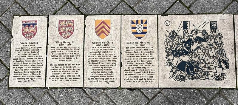 The Battle of Evesham Marker. Click for full size. The Battle of Evesham Marker image. Click for full size.