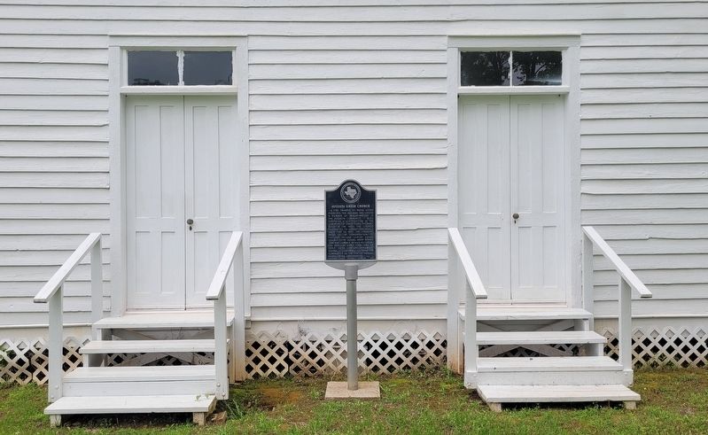 The entrance to the Augusta Union Church and Marker. Click for full size. The entrance to the Augusta Union Church and Marker image. Click for full size.