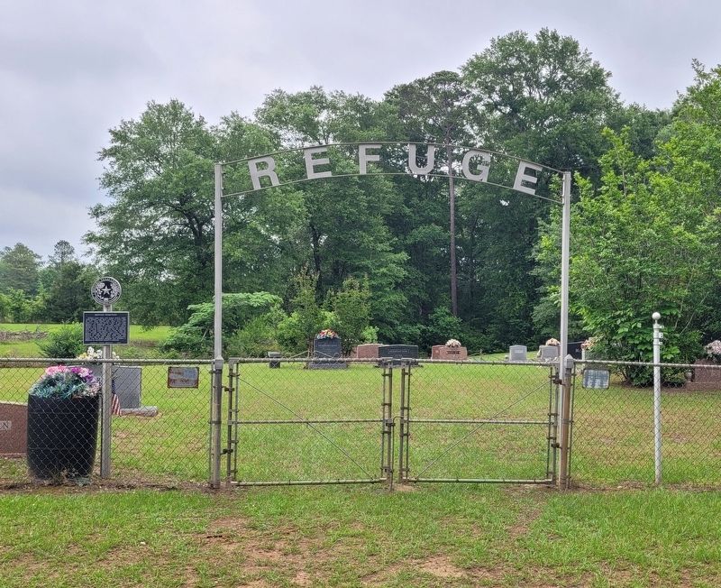The Refuge Cemetery and Marker image. Click for full size.