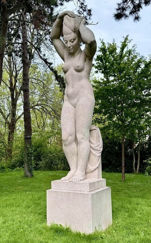 <i>La Baigneuse</i> (The Bather) by Armand Martial, 1958 image. Click for full size.