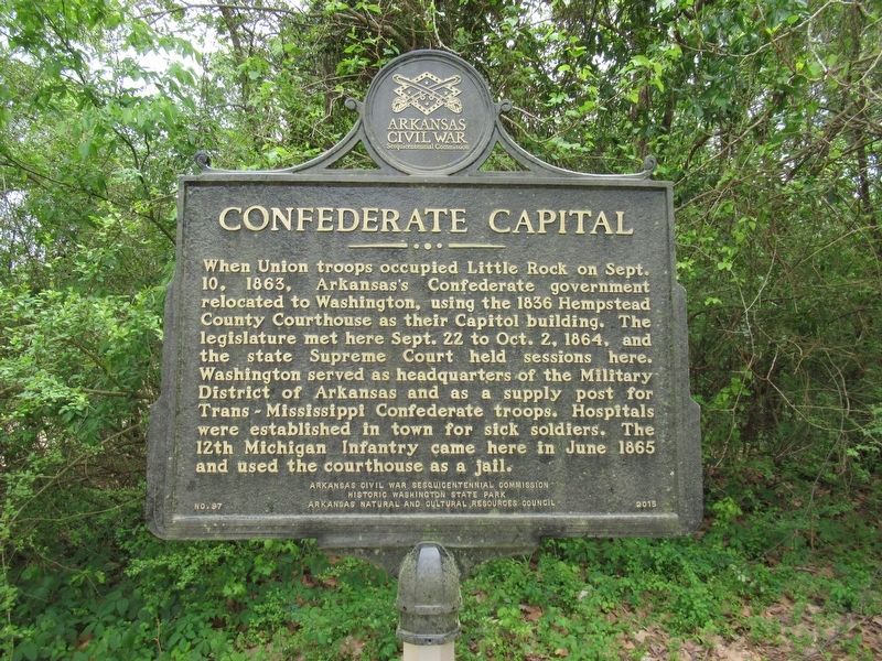 Confederate Capital Marker image. Click for full size.