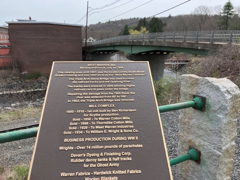 West Warren, MA. Marker. Click for full size. West Warren, MA. Marker image. Click for full size.