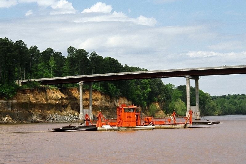 The Spring Bank Ferry's last day, recorded by the Arkansas Department of Transportation in 1995. Click for full size. The Spring Bank Ferry's last day, recorded by the Arkansas Department of Transportation in 1995 image. Click for full size.